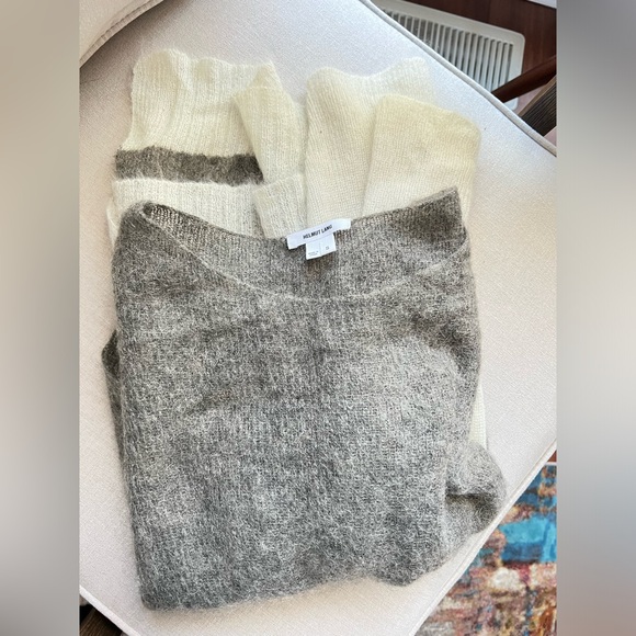 Helmut Lang color block super soft sweater side slits - Picture 9 of 12